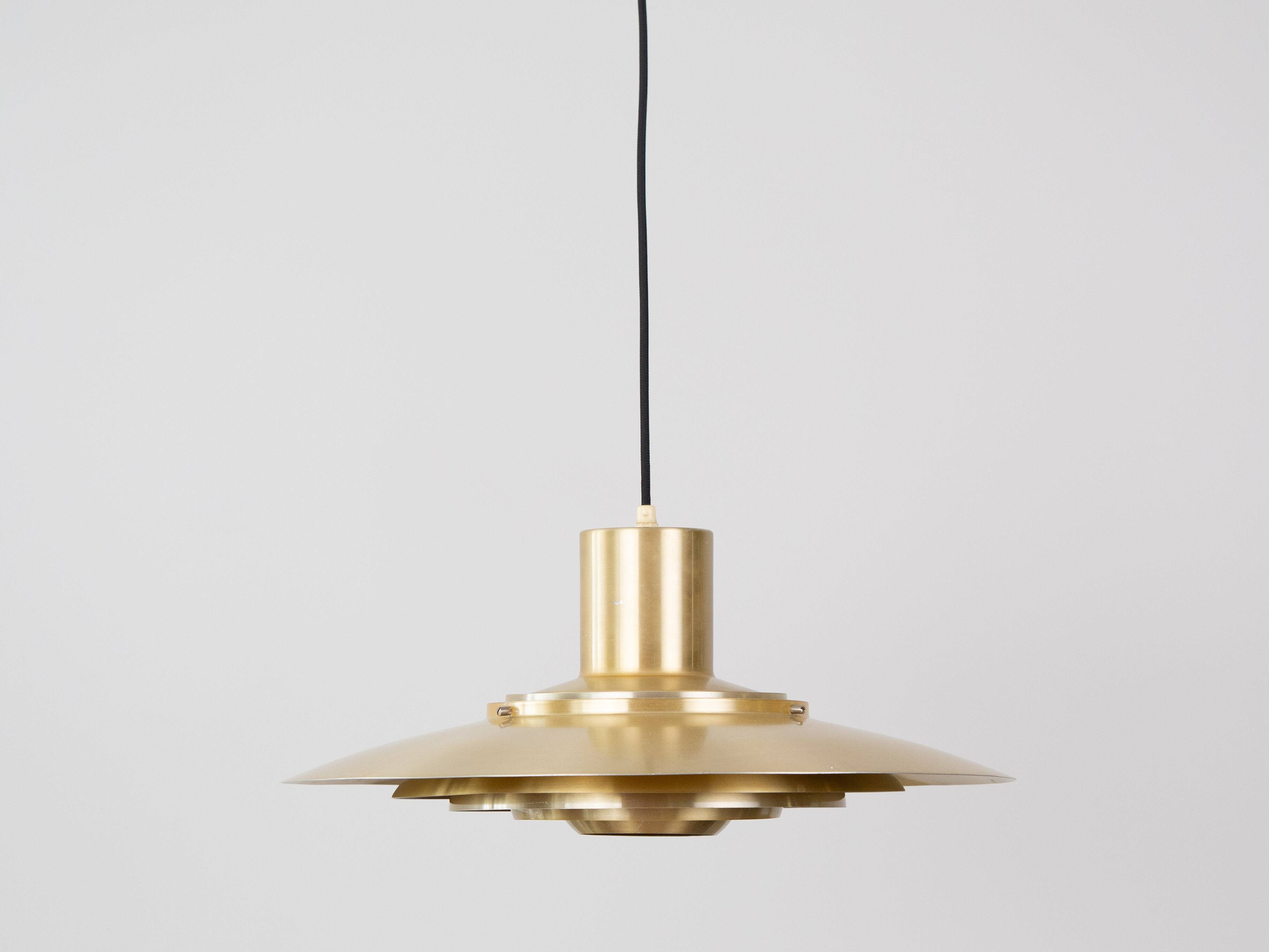 Vintage Danish pendant lamp P376 by Fabricius and Kastholm, Nordisk Solar.