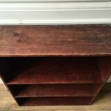 Library shelves vintage solid wood