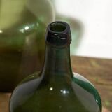 Antique green demijohns (c.1920). Set of 3 pieces