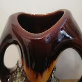 Vallauris ceramic handle vase