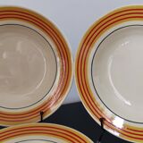 Set of 6 vintage soup plates Gien 50