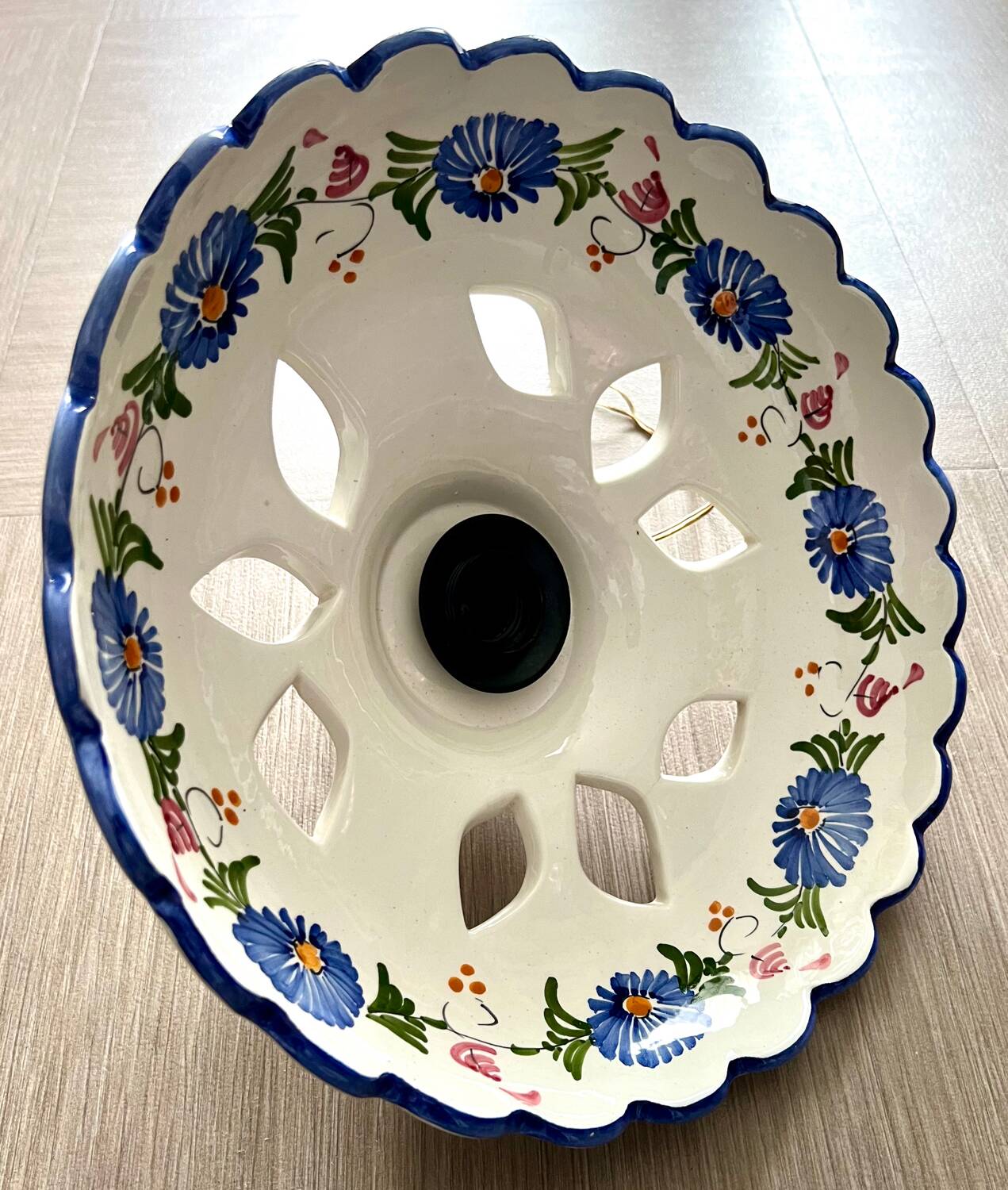 Ceramic/earthenware chandelier