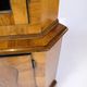 Antique display case/corner cabinet - Baroque style - walnut - glass door with bars - circa 1900