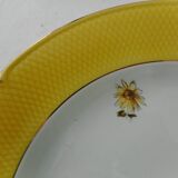 Set of six flat earthenware plates