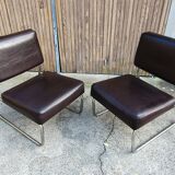 Paire de chauffeuses annees 70