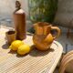 Antique glazed ceramic pitcher