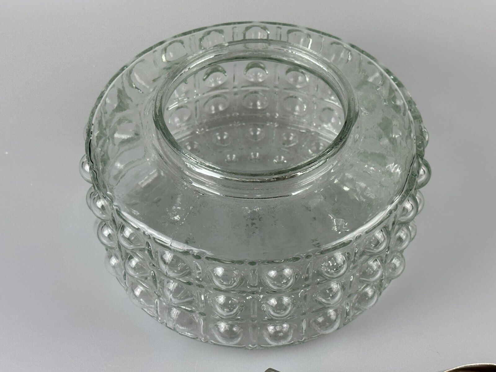 60s 70s VEB hanging lamp ceiling lamp bubble chrome glass space age design