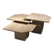 Nesting Table Set in Travertine | Italy 1970s