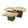 Nesting Table Set in Travertine | Italy 1970s