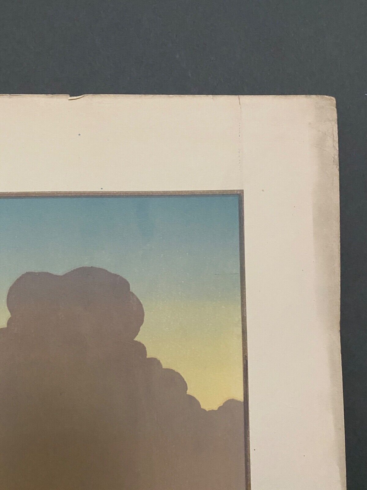 Lithograph by Henri Rivière The Sunset