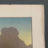 Lithograph by Henri Rivière The Sunset