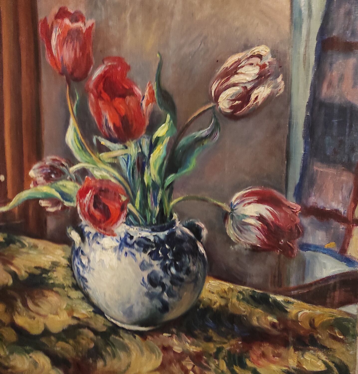 Tulip bouquet painting