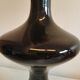Large Danish glass vase in deep purple/black colour..
