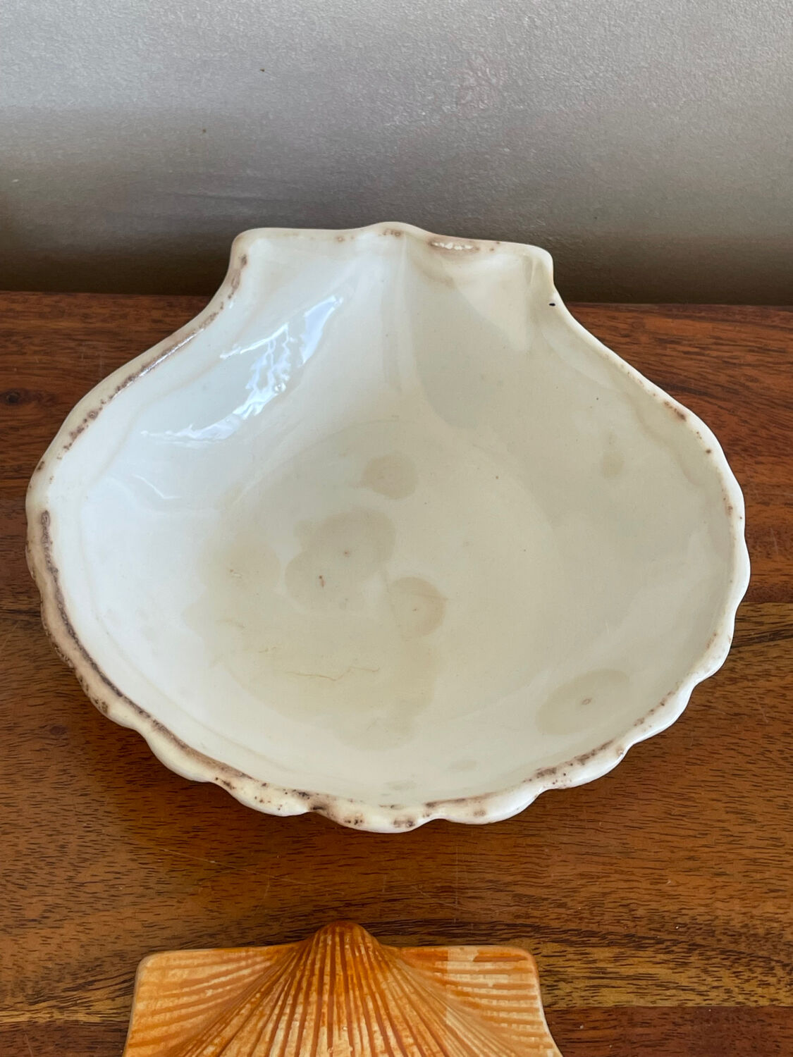 Ceramic scallop shell