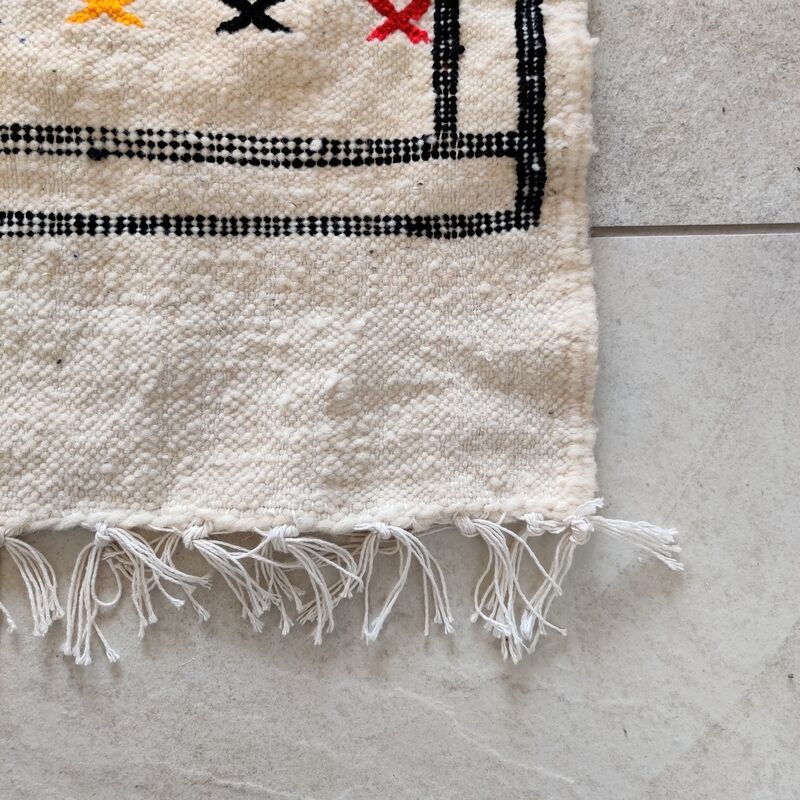 Moroccan carpet ethnic wool 95x155 cm