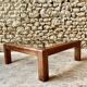 Table basse bois et verre