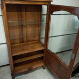 Louis XV style oak display case