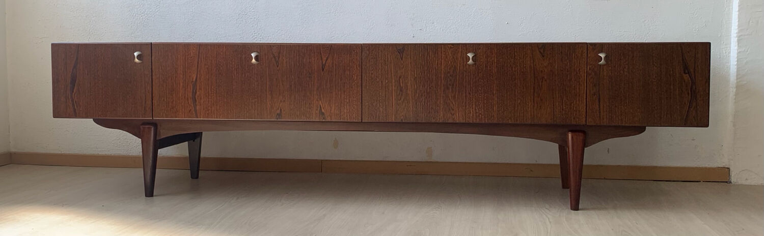 Vintage Scandinavian low sideboard