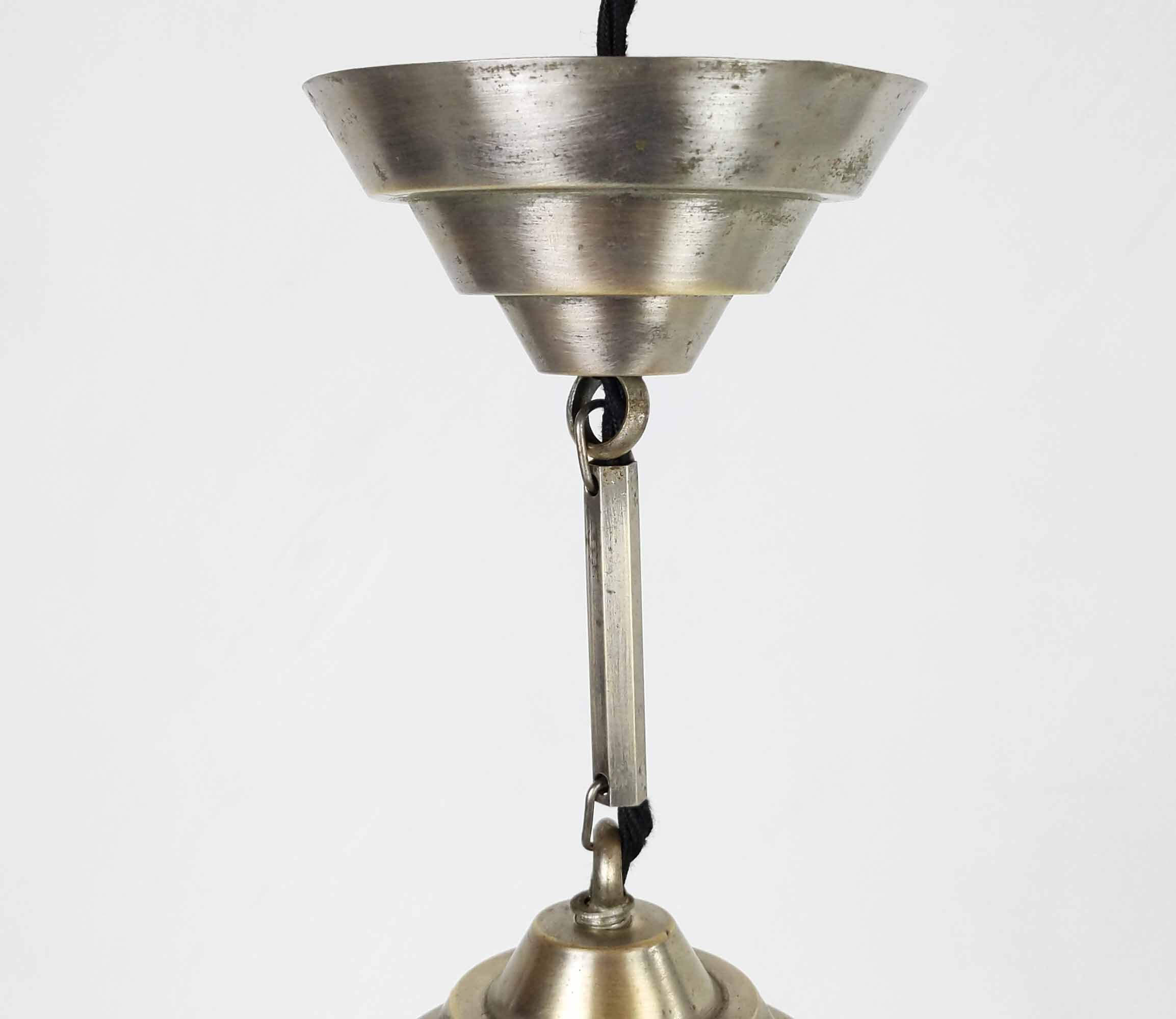 Ball art deco glass depoli hanging lamp