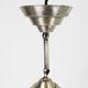 Suspension boule art deco en verre depoli
