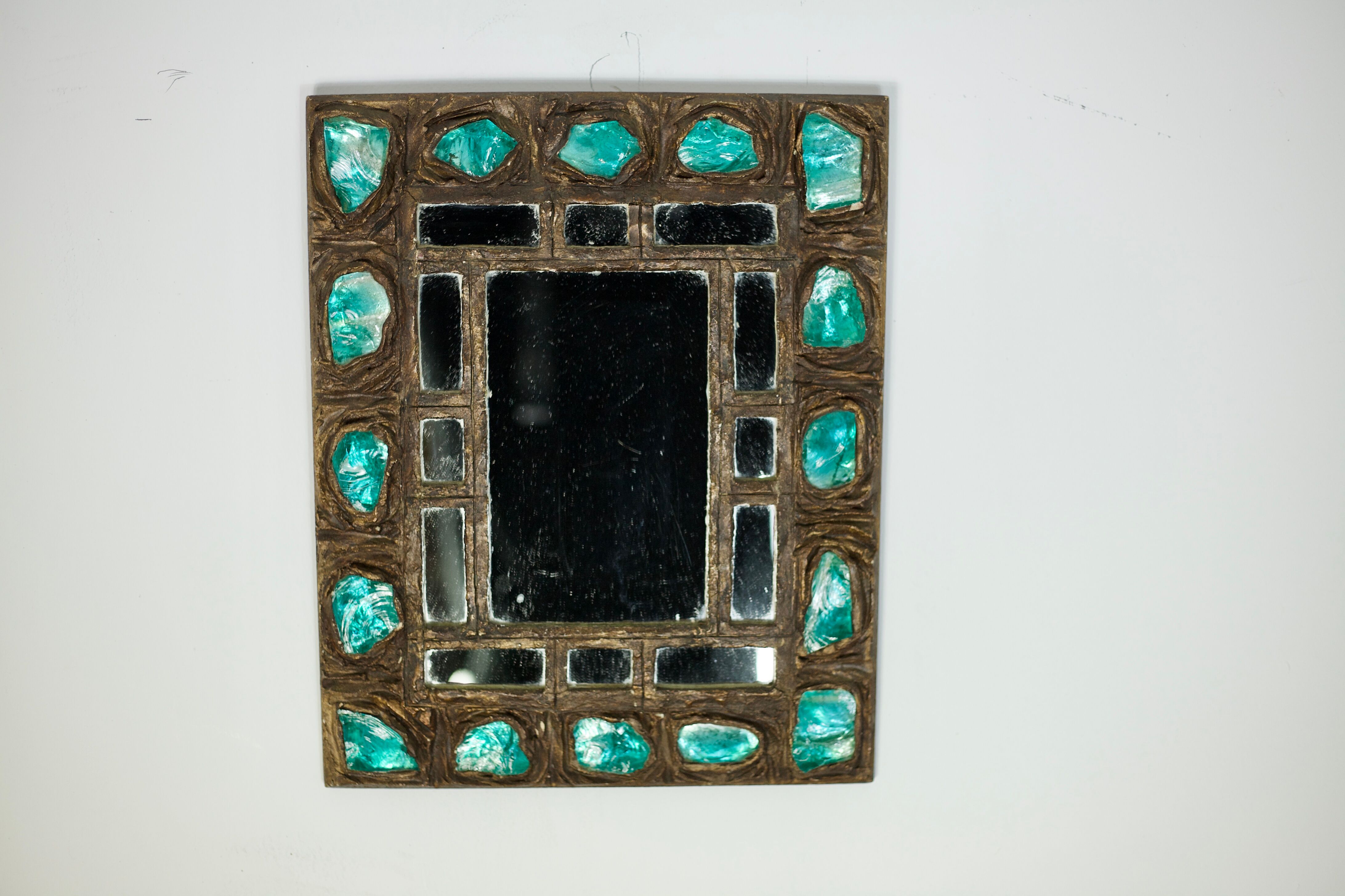 Mirror resin years 60 - 29X36cm