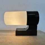 Industrial Brown Bakelite Wall Light with Milk Glass, 1960s