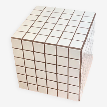 Cube - white/brown