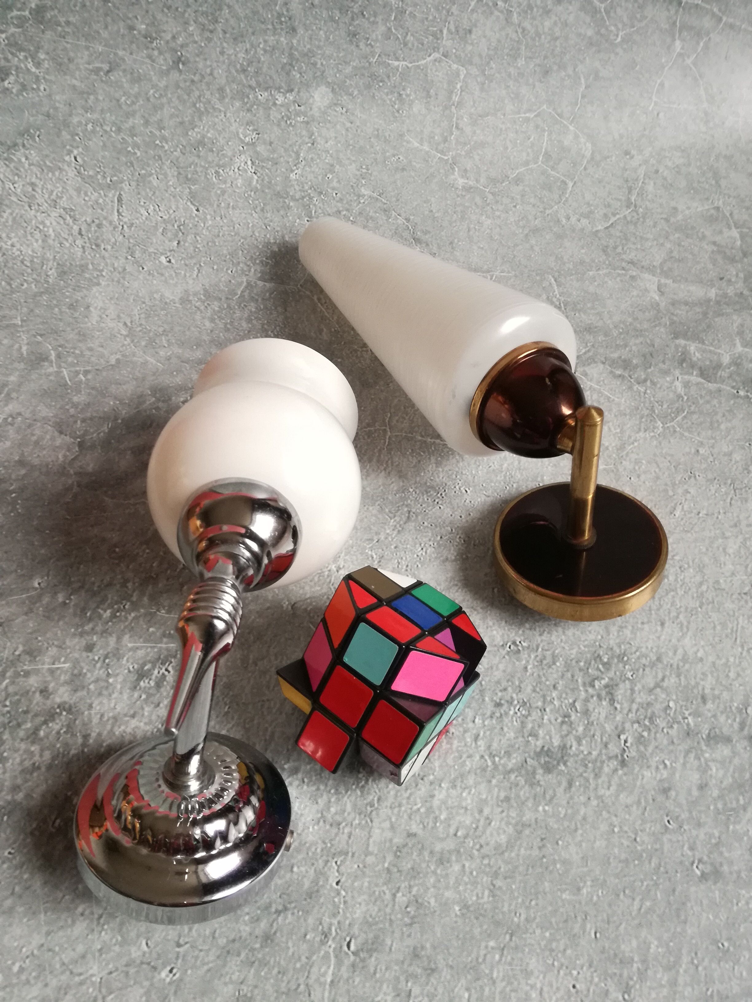 Mismatched sconces 1950