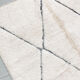 Moroccan Berber carpet beni ouarain ecru diamonds nors engraved 230x157cm