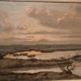 Landscape painting by Gino Romiti (Livorno 1881-1967)