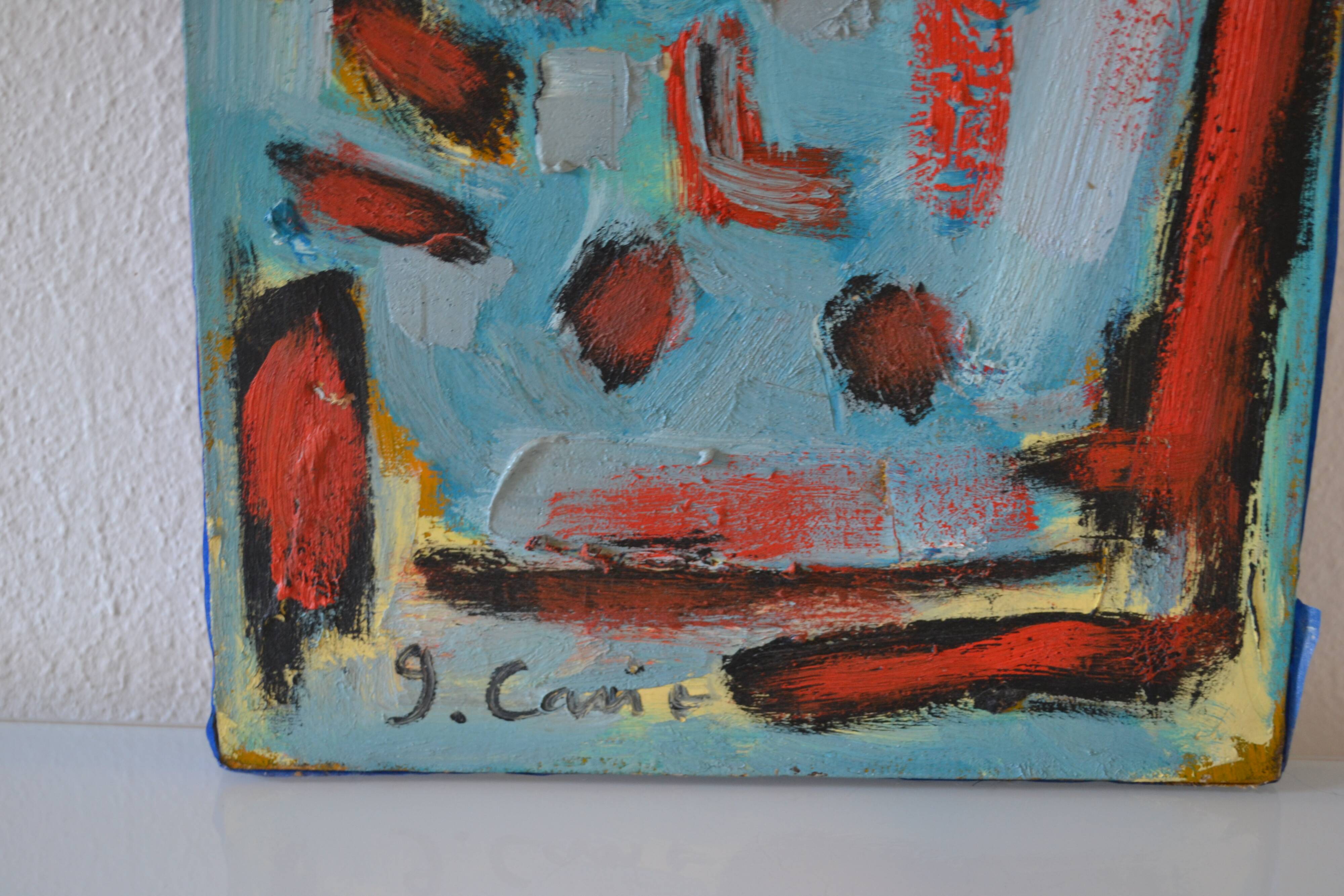 HST abstract painting mid-20th century CoBrA art brut