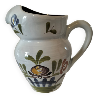 Handmade pitcher signed Gabriel Fourmaintraux