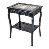 Antique Side Table with Ceramic Top, 1890s