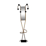 Coat rack on golden stand