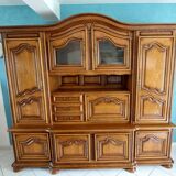 Solid Florentine style sideboard table and chair