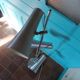 70s floor lamp in brushed aluminum
