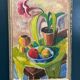Original Swedish Oil on Canvas – “Flowers and Fruit” by Bror Göransson