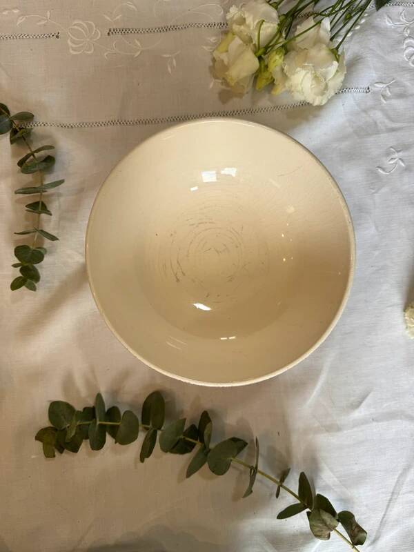 Vintage footed fruit bowl