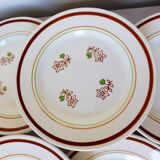 6 dessert plates from Gien, Katy model 210720