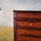 Chiffonnier grande commode en acajou époque xixème