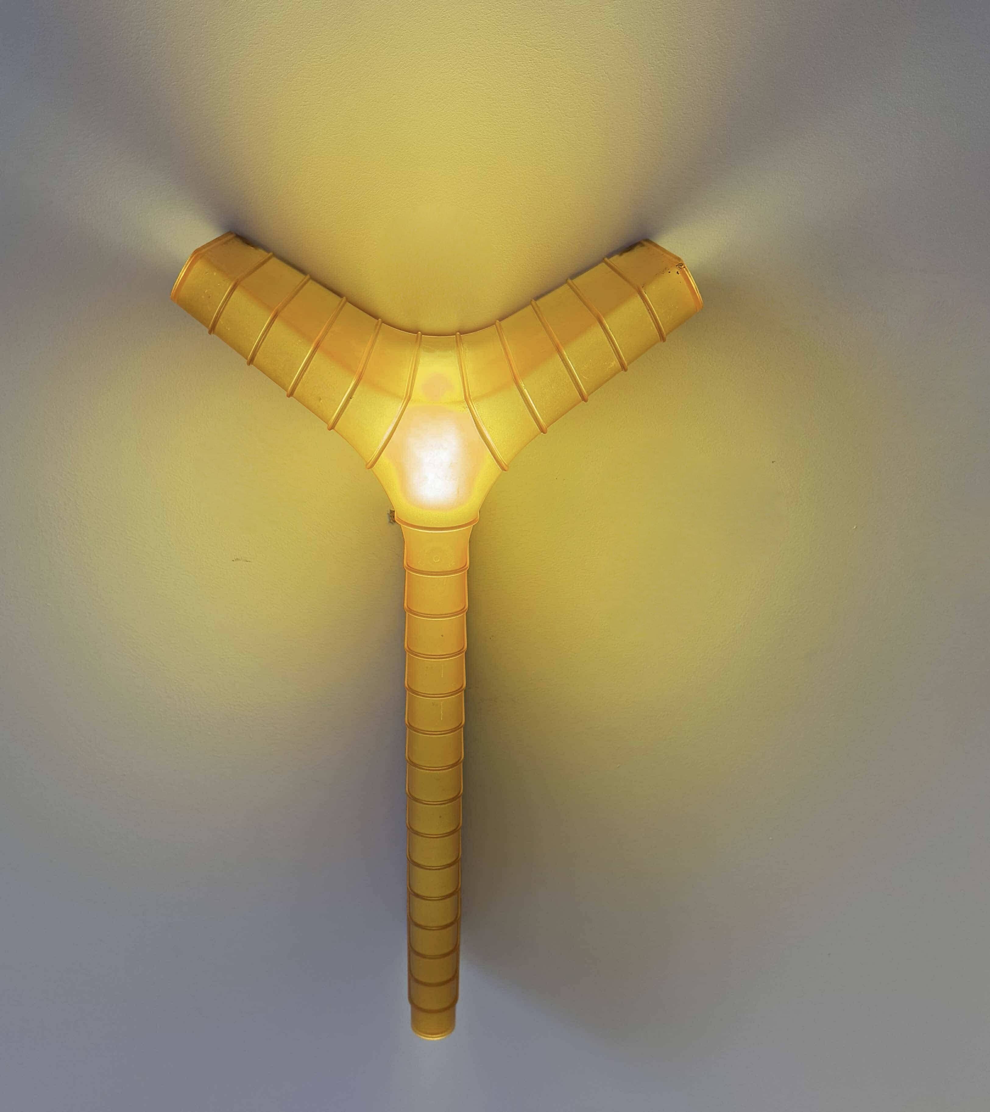 Vintage perspex wall light, Italy 1980