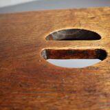 XIXth cnetury Gothic revival oak stool