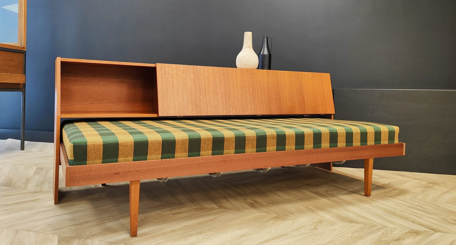 Mid century sofa bed, vintage - daybed, sofa