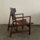 Fauteuil en cuir espagnol rationaliste