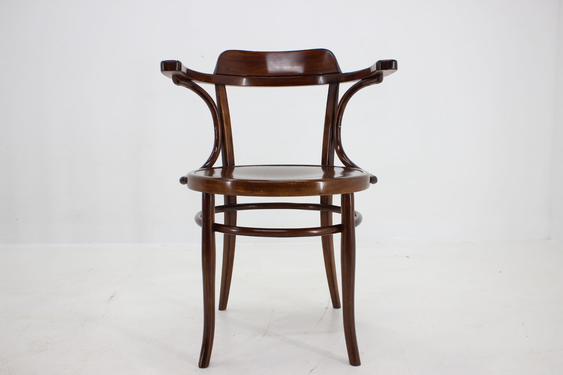 1910s office armchair J&J Kohn Nr.704 and side table,Czechoslovakia