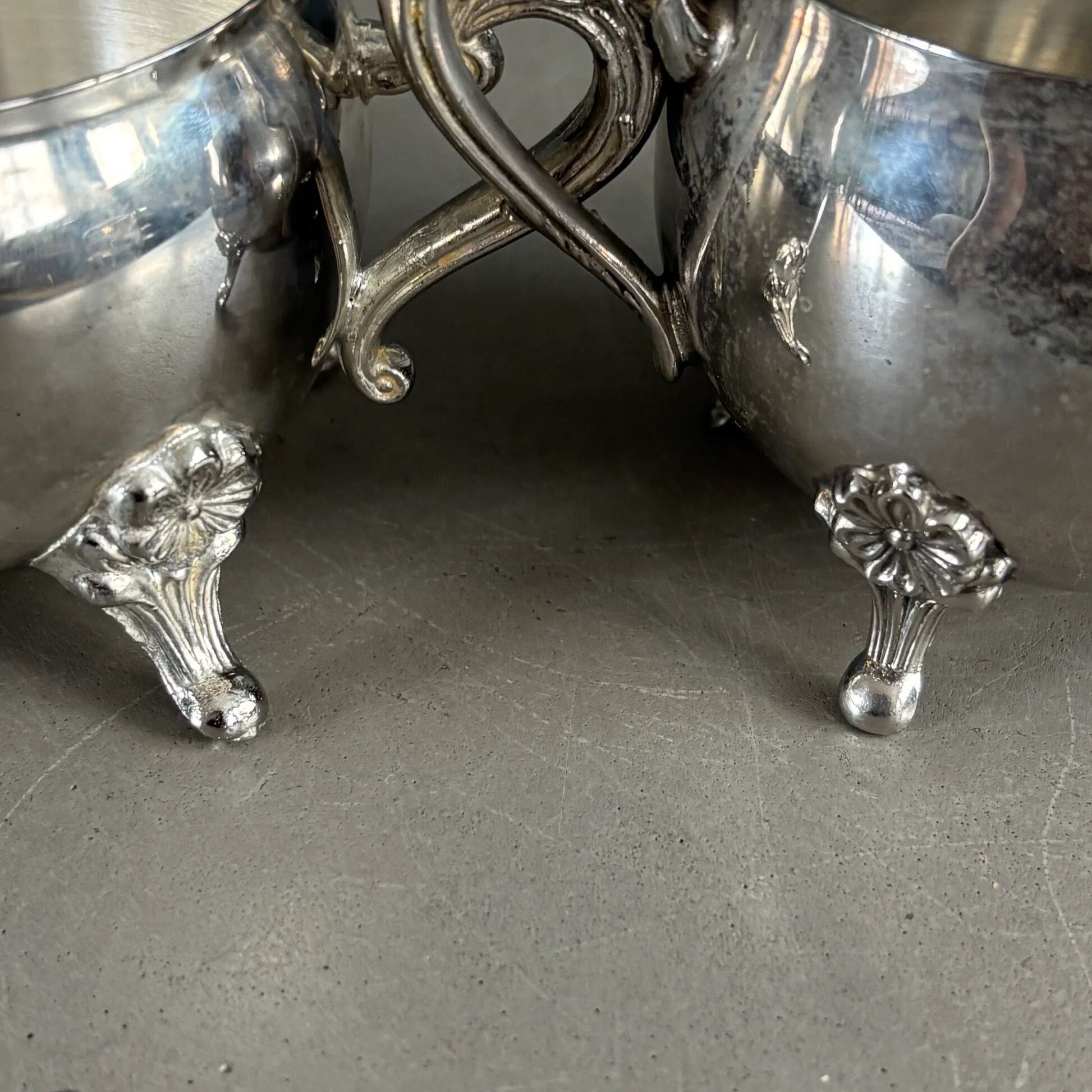 Sugar bowl - silver-plated milk jug