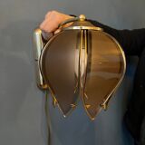 Vintage wall lamp Hollywood Regency Golden Flower