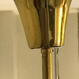 5-globe smoked brass chandelier