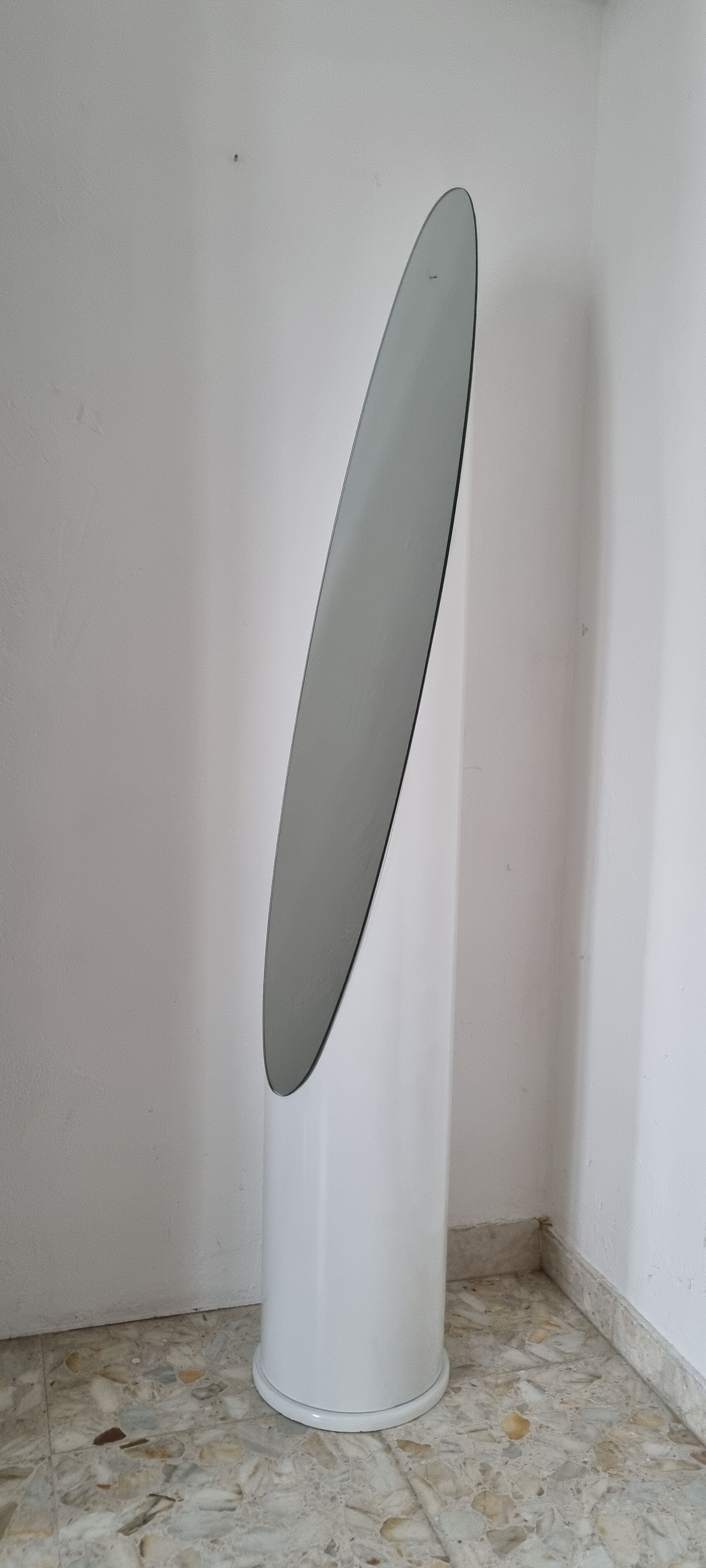 White lipstick psyche mirror