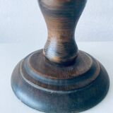 Turned wooden chalet lamp